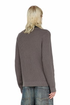 Diesel Half-zip sweater with layered neckline - Knitwear - Man -