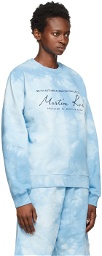 Martine Rose Blue Dye Classic Crew Sweatshirt