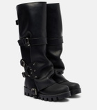 Dolce&Gabbana Leather biker boots