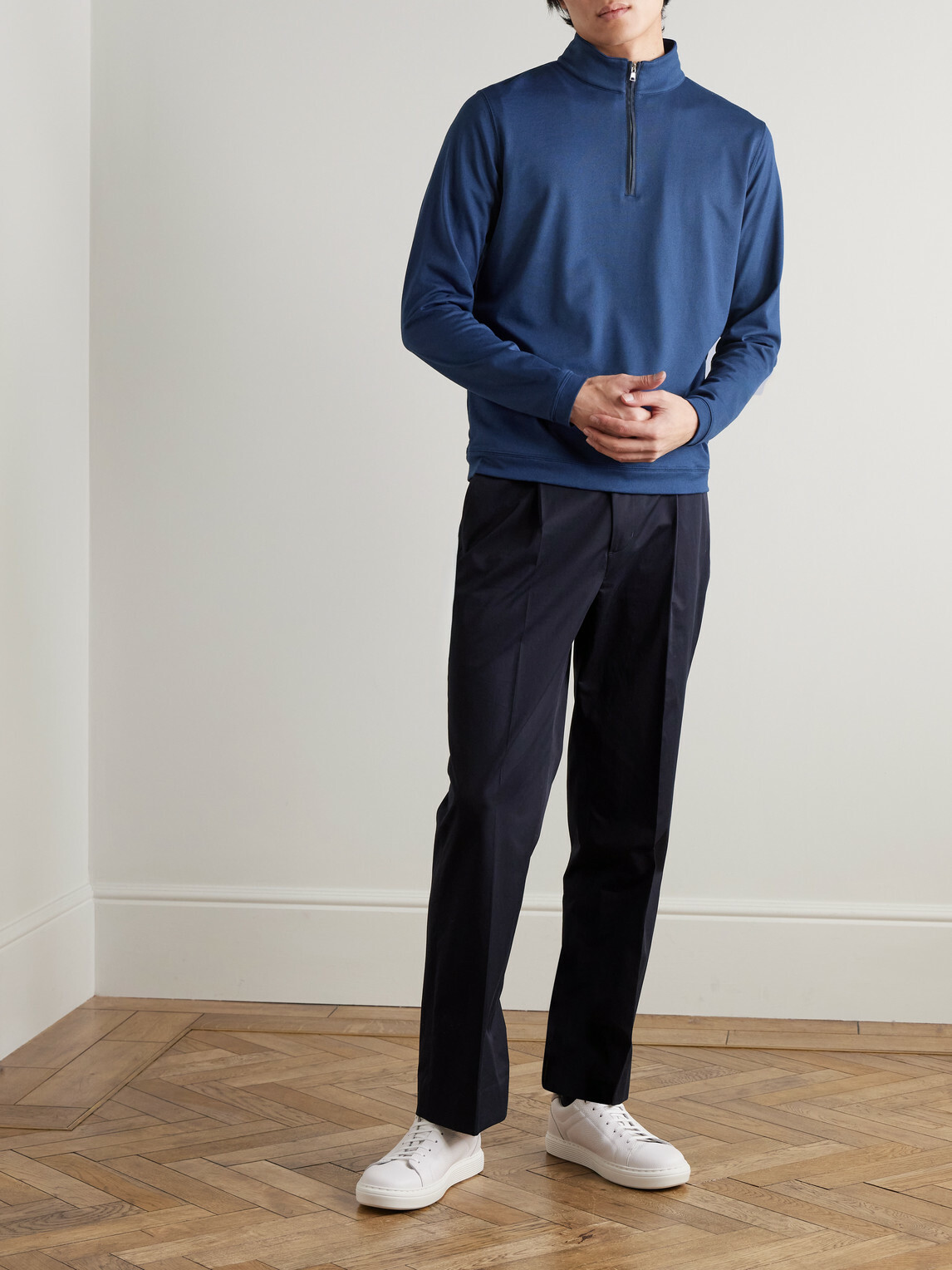 Peter Millar - Albatross Piqué Half-Zip Sweater - Blue