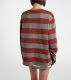 Miu Miu Striped cotton jersey T-shirt