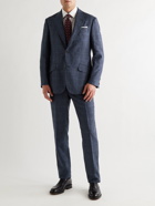 RICHARD JAMES - Slim-Fit Prince of Wales Checked Linen and Wool-Blend Suit Jacket - Blue