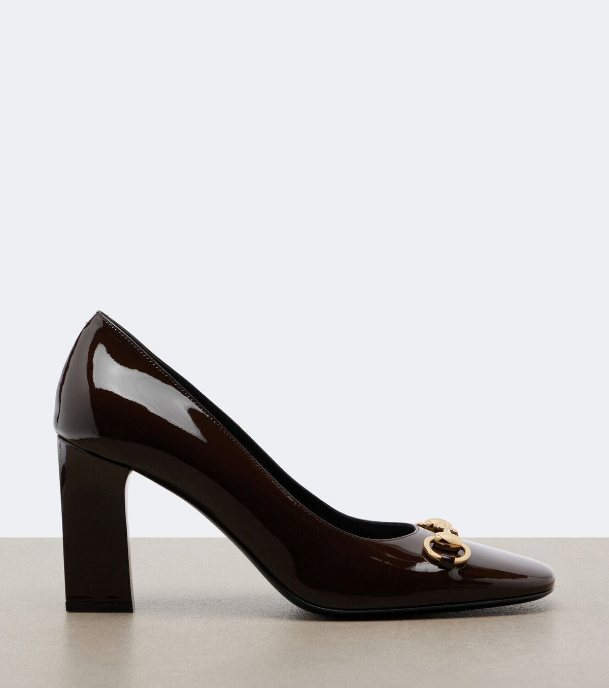 Gucci Signora Horsebit patent leather pumps