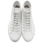 Saint Laurent White Malibu High-Top Sneakers