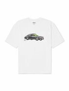 Neighborhood - ghost. Printed Cotton-Jersey T-Shirt - White