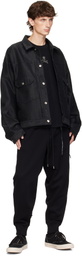 mastermind JAPAN Black Puzzle Denim Jacket