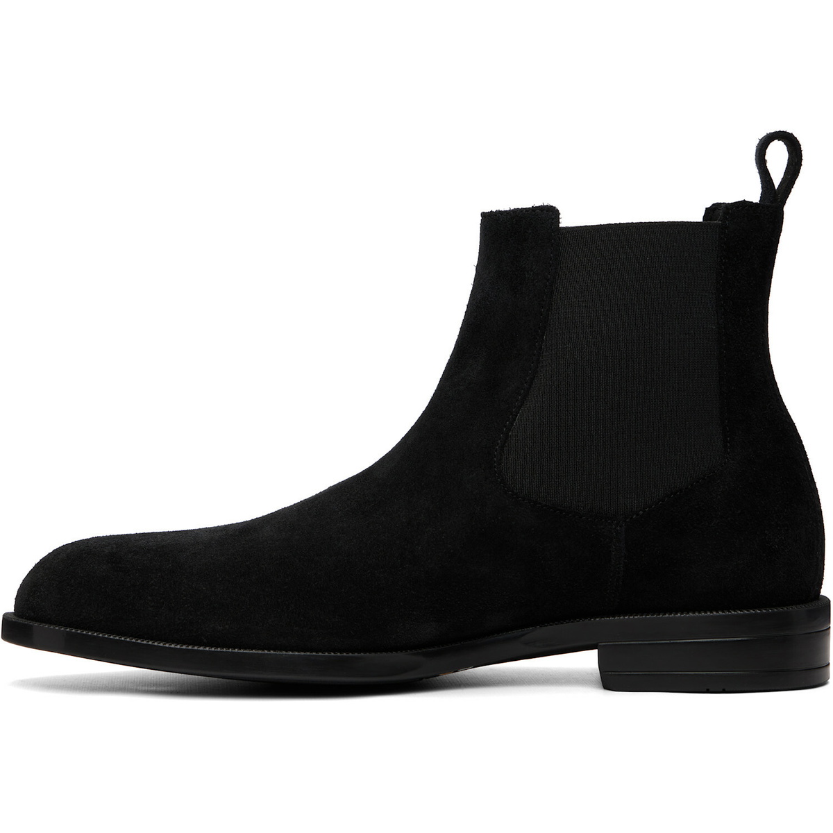 BOSS Black Suede Elasticated Panels Chelsea Boots