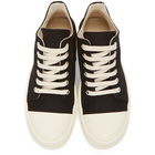 Rick Owens Drkshdw Black License Plate Low Sneakers