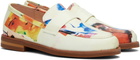 KidSuper White Collage Faces Printed Loafers