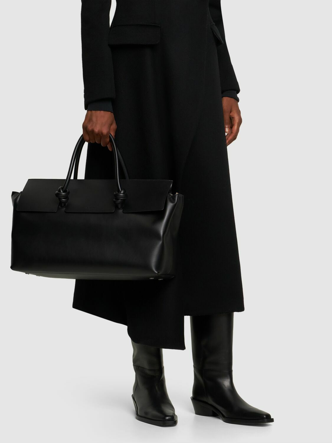 JIL SANDER - Medium Knot Leather Tote Bag Jil Sander