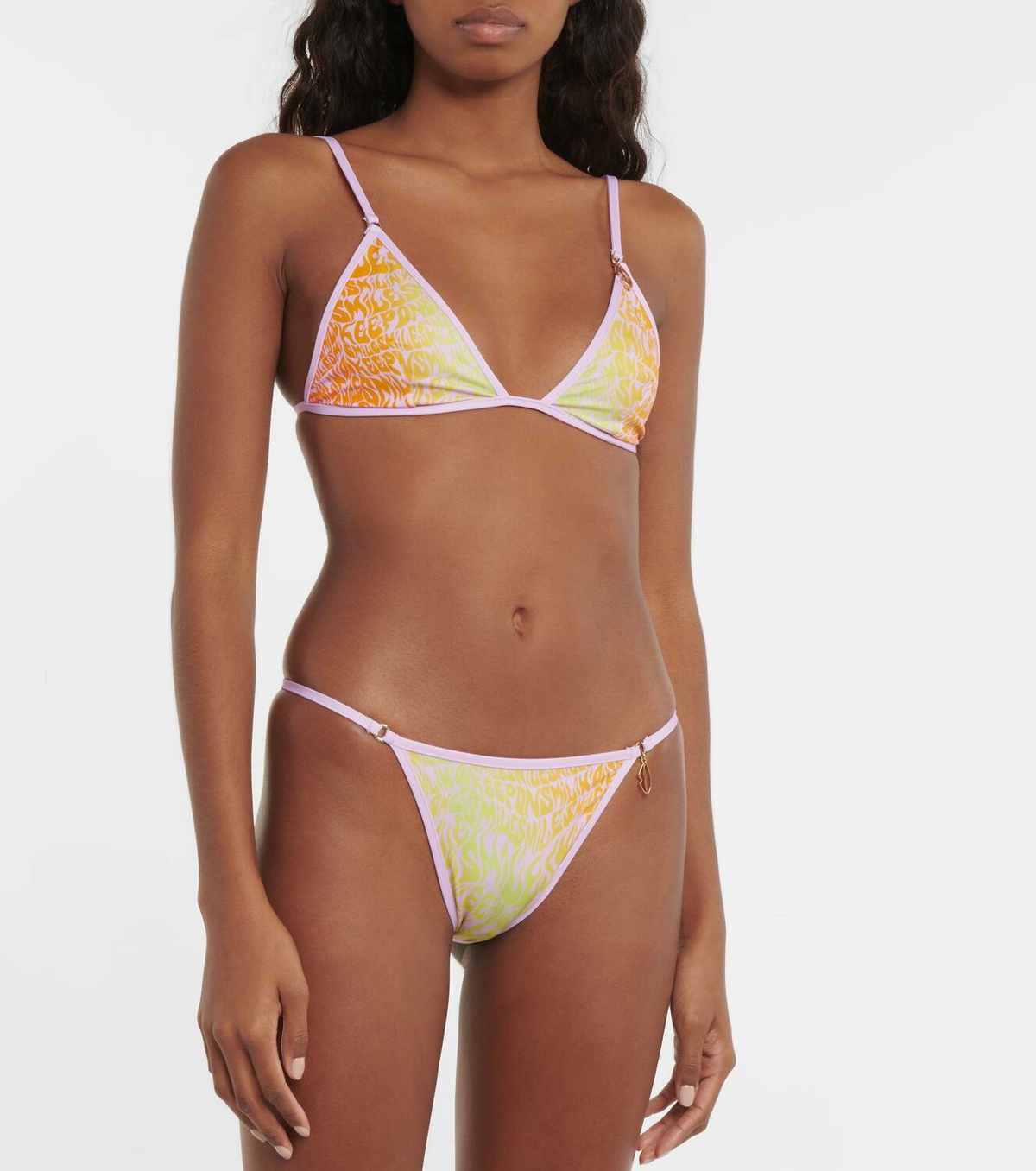 Stella McCartney Printed triangle bikini top