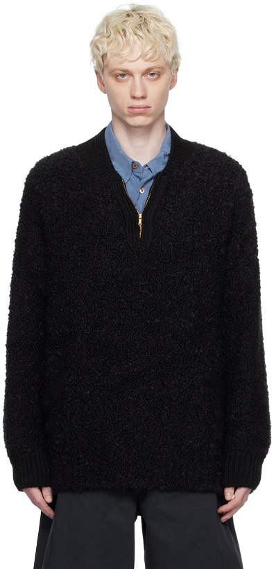 Photo: Cordera Black Half-Zip Sweater