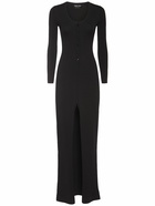 TOM FORD Stretch Wool Knit Long Dress