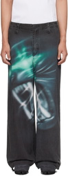 Gerrit Jacob Black Printed Jeans
