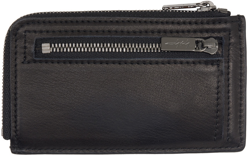 YOHJI YAMAMOTO Black Discord Mini Card Holder