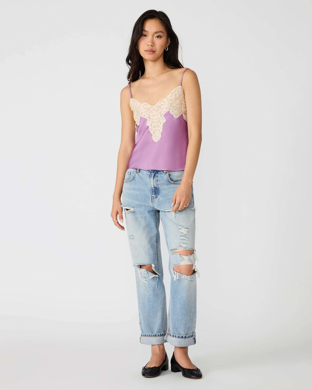 Steve Madden Miriah Top in Lavender