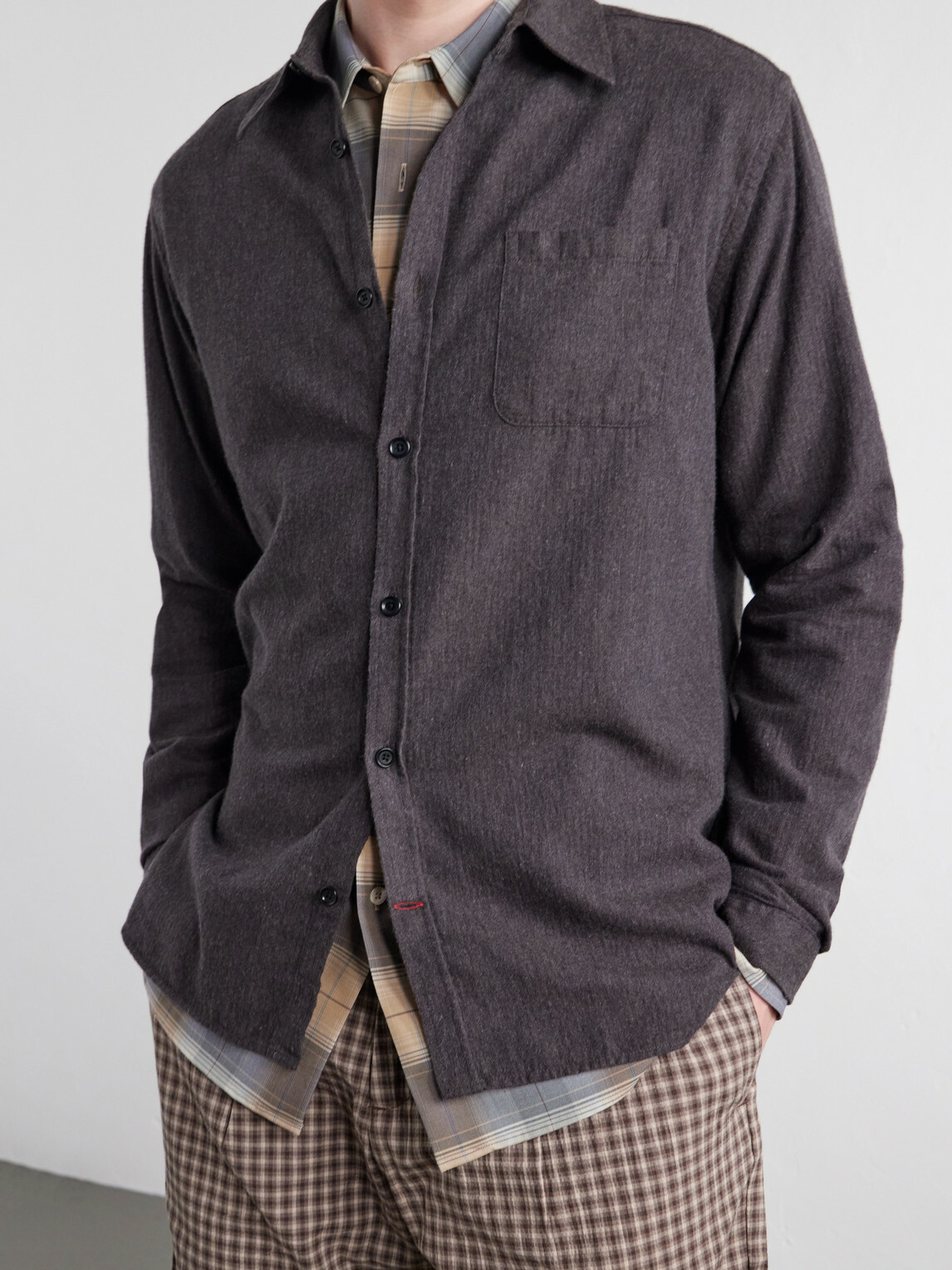 Oliver Spencer - Cotton-Flannel Shirt - Brown