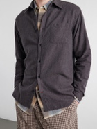 Oliver Spencer - Cotton-Flannel Shirt - Brown