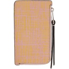 Loewe Tan and Pink Coin Card Holder