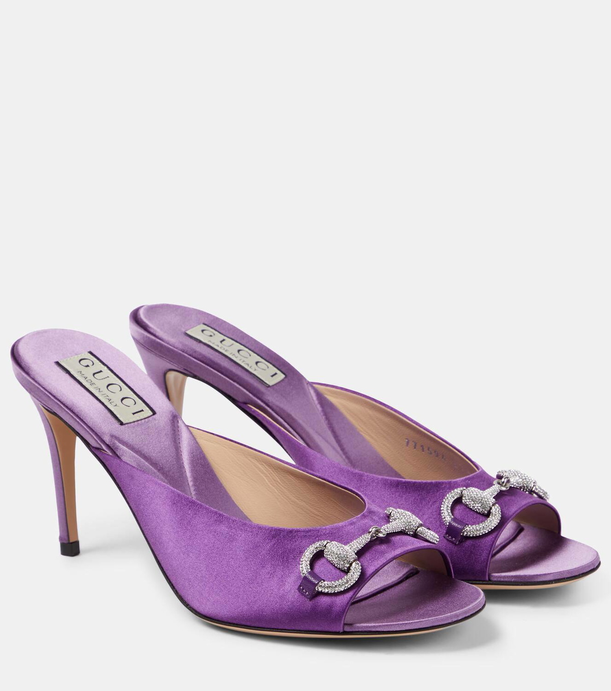 【GUCCI】エンベリッシュメント ミュール Gucci Horsebit embellished velvet mules Gucci