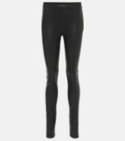 Ann Demeulemeester Mid-rise leather leggings