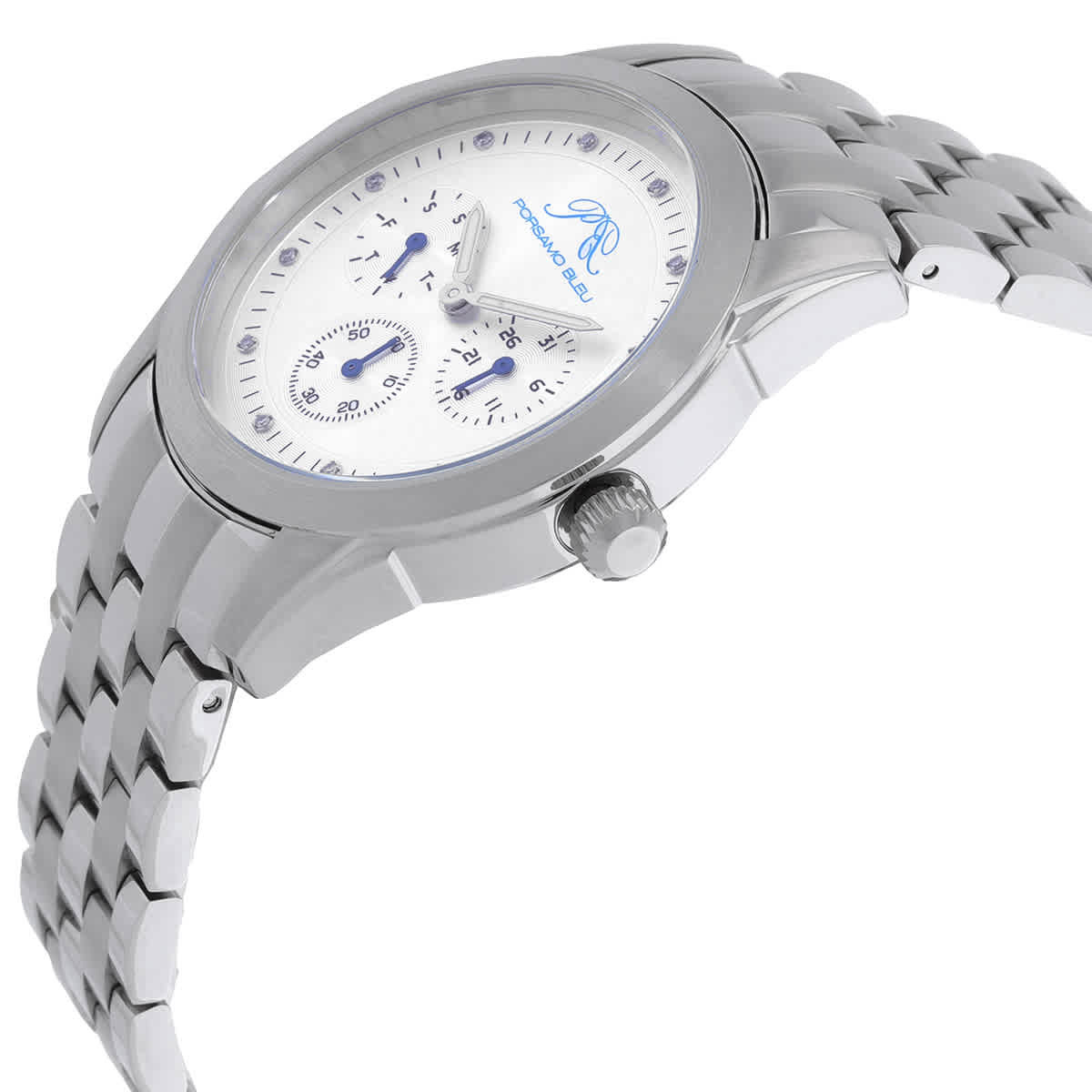Porsamo Bleu Diana Luxury Diamond Women\'s Stainless Steel Watch Porsamo - Ladies, Do you prefer your watch loose or snug on  main image 2