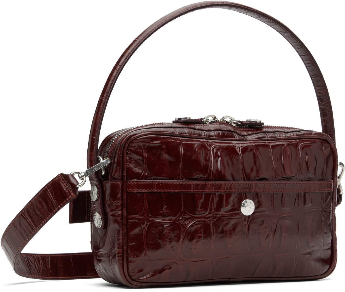 Acne Studios Burgundy Camero Party Shoulder Bag Acne Studios