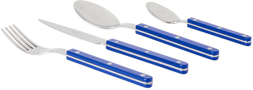 Sabre Navy Bistrot Brilliant Flatware Set, 24 pcs