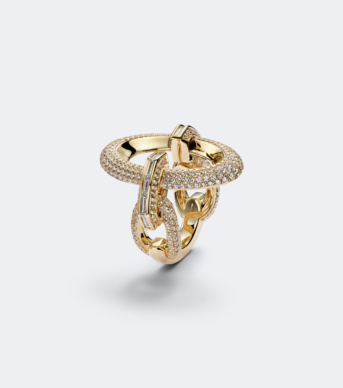 Messika Groove 18kt gold ring with diamonds