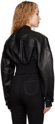 Rick Owens Black Collage Leather Jacket