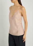 Rohe Lace-trim Silk Camisole top Rose