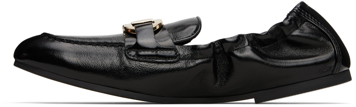 Ferragamo Black Elasticated Loafers