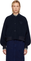 Weekend Max Mara Navy Zelante Bomber Jacket