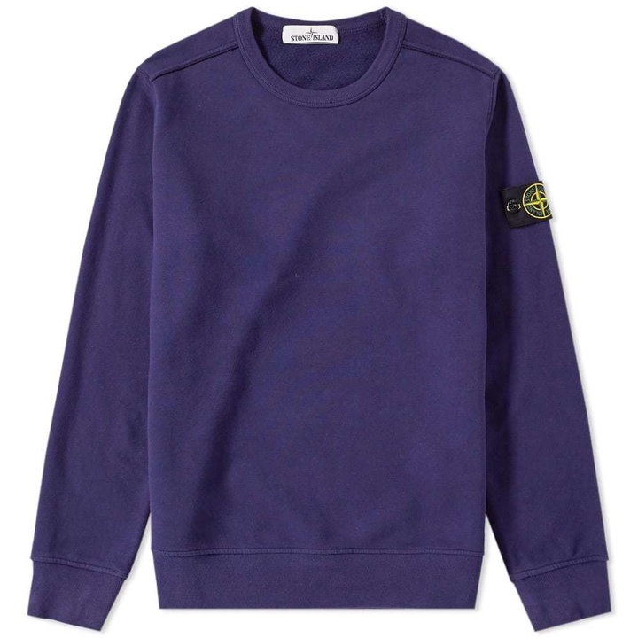 Photo: Stone Island Garment Dyed Crew Sweat Blue