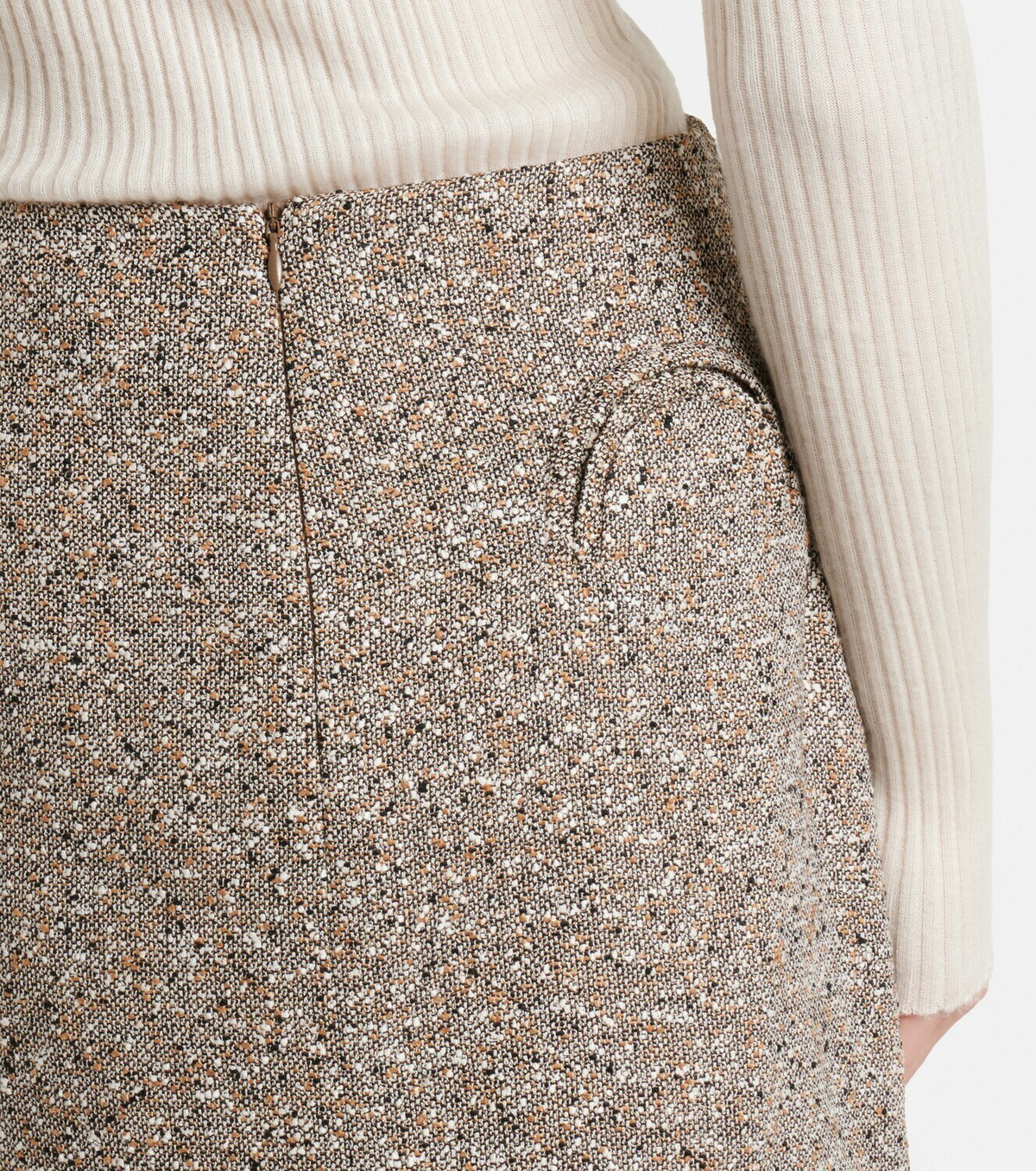 Blazé Milano Coci linen-blend tweed miniskirt