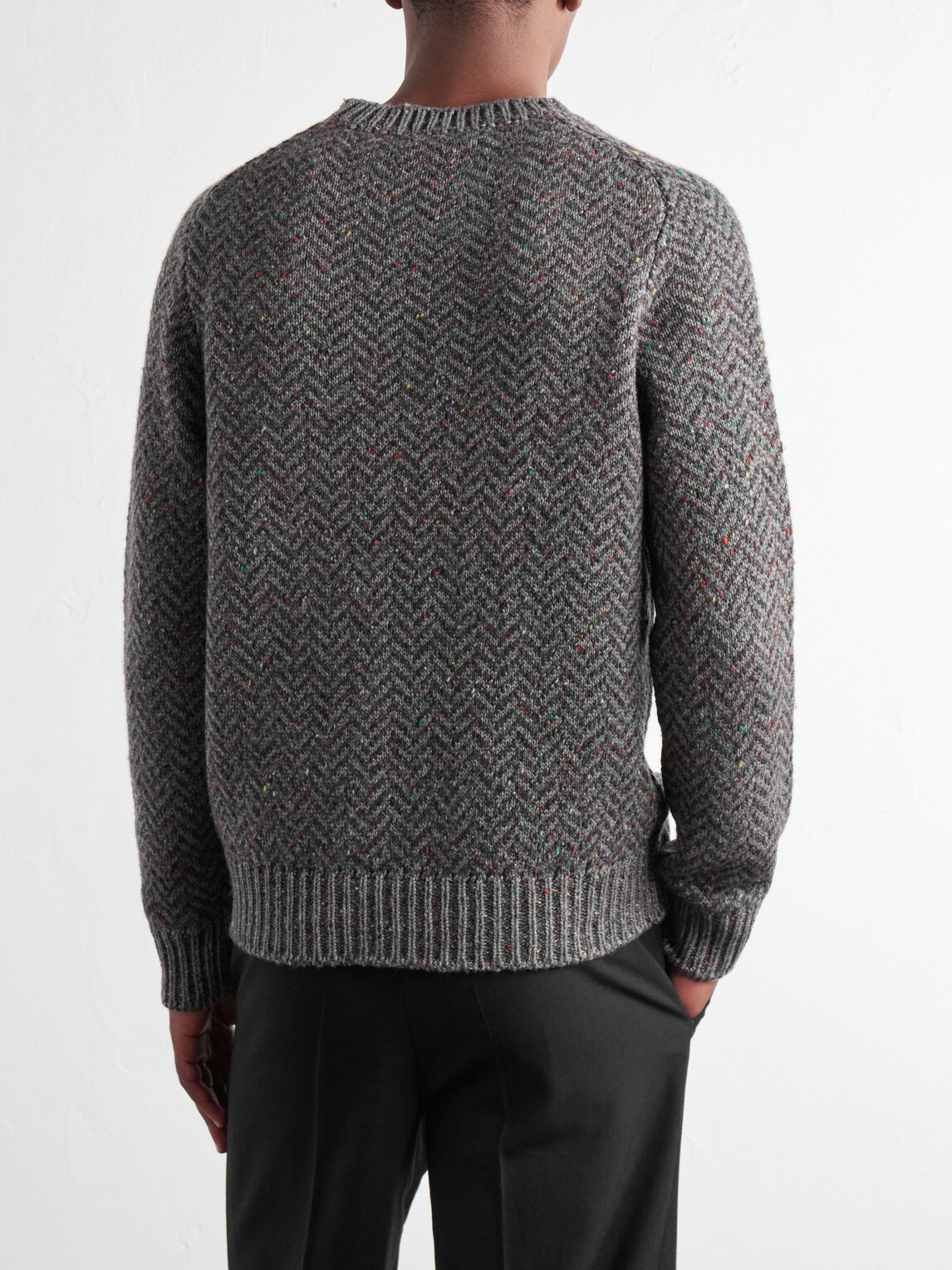 Gabriela Hearst - Sermo Herringbone Cashmere Sweater - Gray