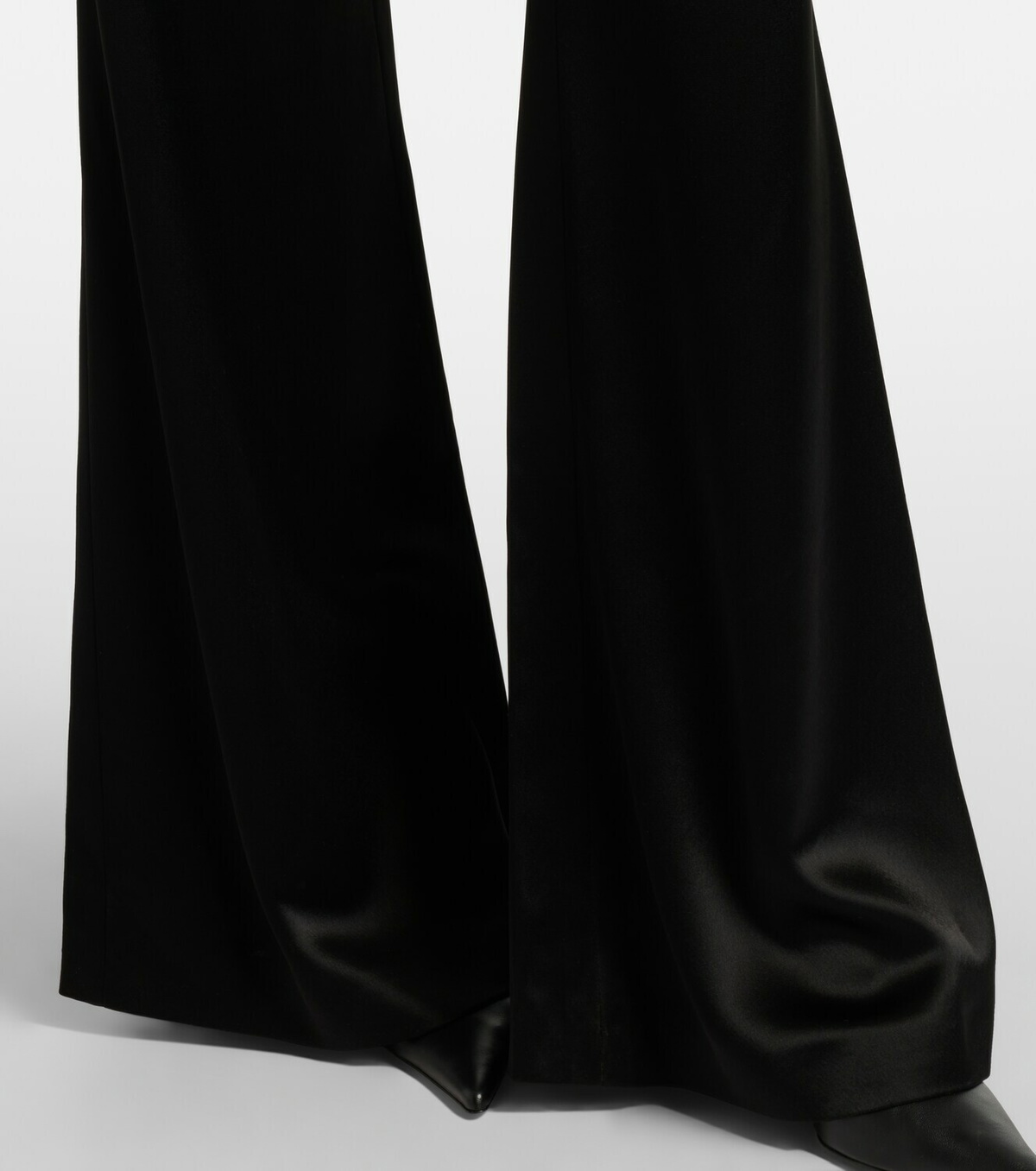 Galvan Julianne high-rise satin flared pants