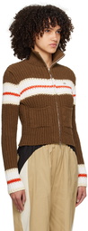 Kijun Brown Line Cardigan