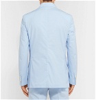 Brioni - Sky-Blue Unstructured Cotton-Poplin Suit Jacket - Blue