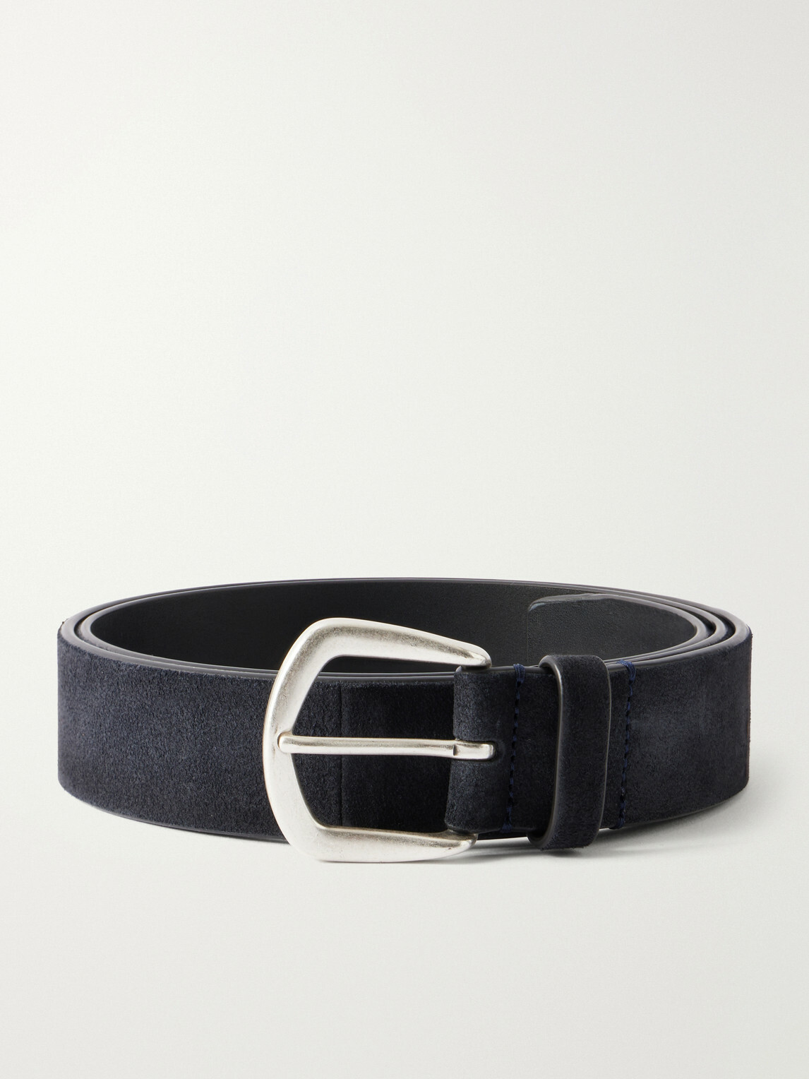 Officine Creative - 3.5cm Suede Belt - Blue