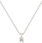 Martine Ali Silver Butterfly Choker Necklace