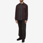 Butter Goods Men's Grid Plaid Zip Jacket in Navy/Red