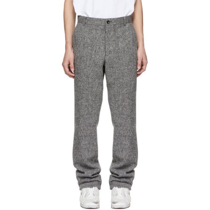 Photo: Thom Browne Grey Unconstructed Pocket Chino Trousers