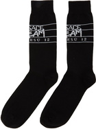 Versace Black & White Dream Logo Socks