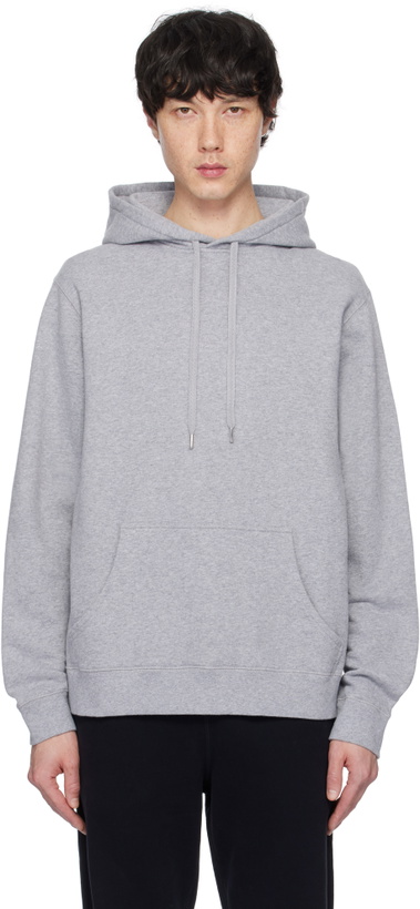 Photo: Sunspel Gray Loopback Hoodie