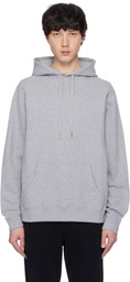 Sunspel Gray Loopback Hoodie
