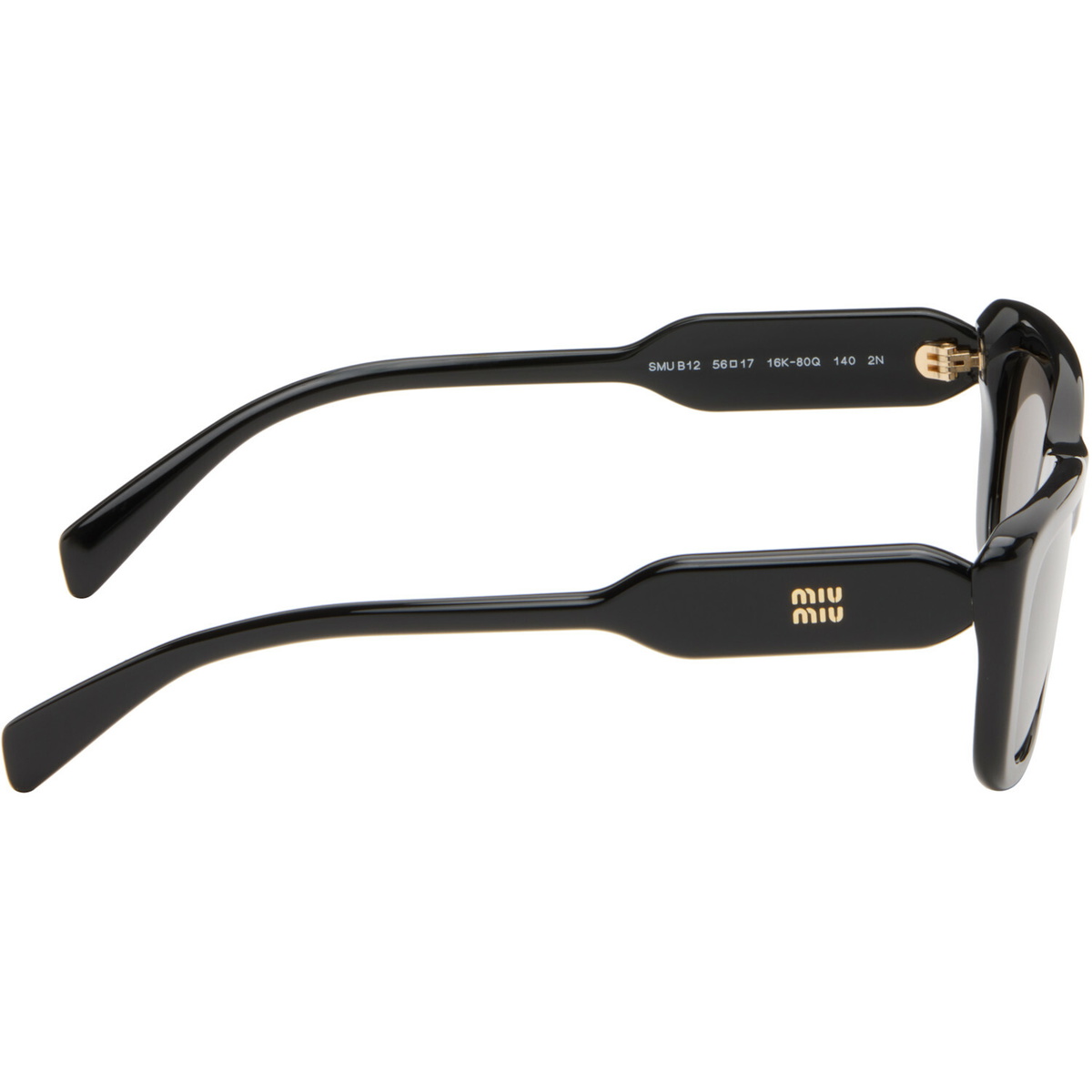 Miu Miu Eyewear Black 'Miu Miu Eyewear Collection' Sunglasses