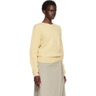 TONYWACK Yellow Superfine Wool Commando V-Neck Sweater