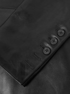 Rick Owens - Concordian Slim-Fit Leather Coat - Black