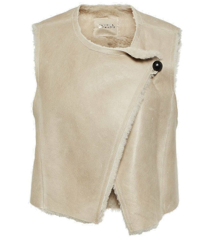 Photo: Isabel Marant Cassylia shearling-lined suede vest